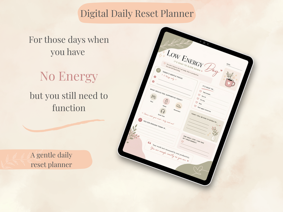 Digital Reset Planner