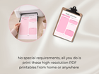 Minimal Pink Daily Planner | Digital & Printable Productivity Sheet